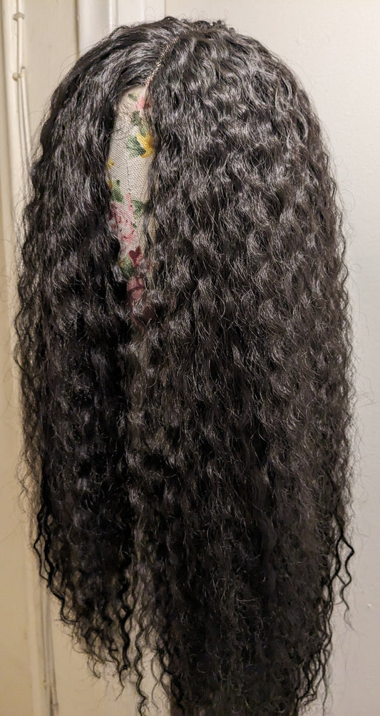 Black Bohemian Diva 31" Wig - Premium Mixed Fibers