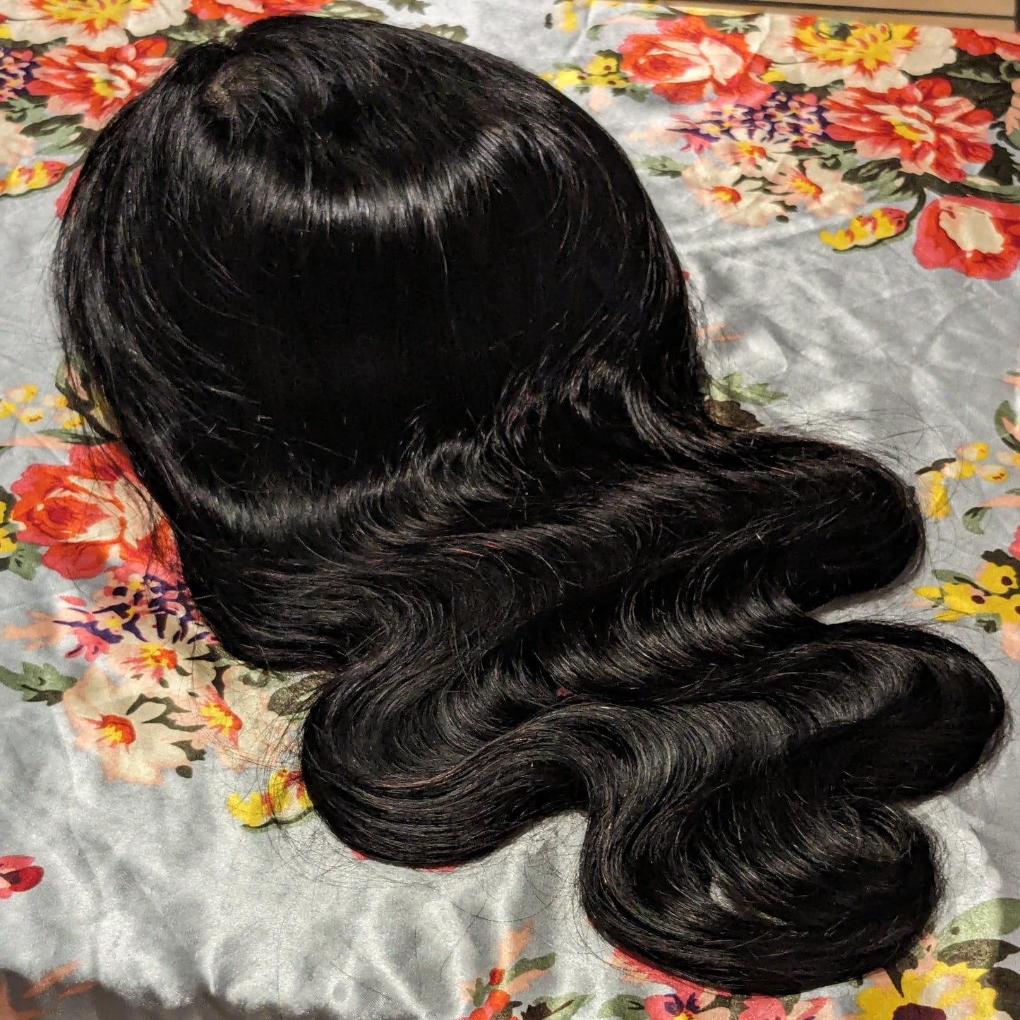 18 Inch. Body Wave. 100%Human Hair (HD Lace) Wig. COLOR:Jet Black/#1. 150% Density.