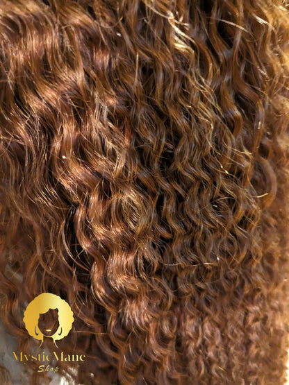 22 Inch Water Wavy Wig (360 HD Lace). 100% Human Hair. COLOR:Golden Blonde Piano. 150% Density